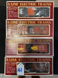 (4) K Line rail cars