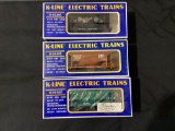 (3) K-Line Electric Train Cars O Scale