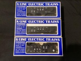 (3) K-Line Electric Train Cars O and O27 Scale