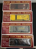 (4) K-Line Electric Train Cars, 0/027 Scale