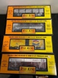 (4) Rail King Freight Cars, 0/0-27 Scale