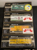 (4) K-Line Freight Cars 0/0-27 Scale