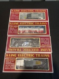 (4) k-line train cars
