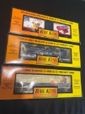 (3) Rail king O and O-27 scale freight cars