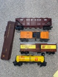 (4) rail cars with extra engine shell