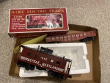 (3) Assorted rail cars by MTH, Menards, and k-line