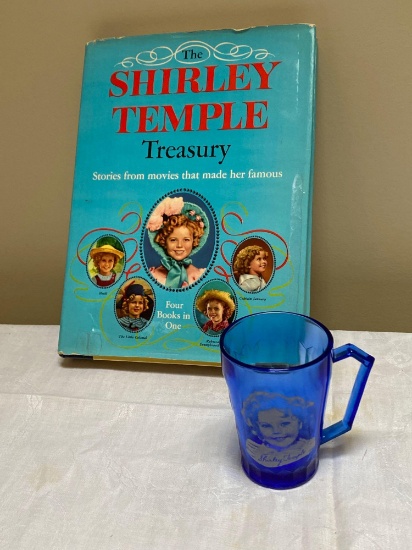 1959 Book on Shirley Temple & cup.