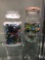 2 jars of marbles, shooter marbles