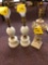 3 lamps, 2 are milk glass hobnail