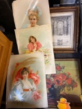Floral Picture, Vintage Lady Pictures