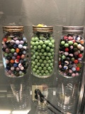 3 jars of marbles
