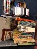 Vintage children?s books, coloring books, VHS movies