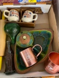 Tito?s mugs, bottles, mugs, rolling pin, fish tray