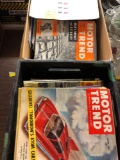 2 boxes of Motor Trend magazines