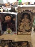 2 dolls, 1 is Cabbage Patch