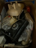 1 box full of old telephone parts