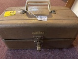 Old tackle box with tackle