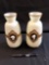 (2) Cameo Bust Vases