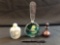 (3) Art Glass Perfume Bottles *Some Have Chips*