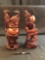 (2) Rosewood Carved Statues