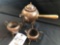 Brass teapot w/ sugar bowl & creamer