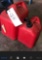 (2) Red Gas Cans