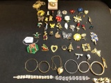 Assorted pins and bracelets