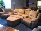 6-pc. Sectional Recliner, Ends approx 11.5 ft. Long
