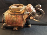 Carved Hand-Painted Elephant