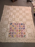 Baby quilt and linens and bedding