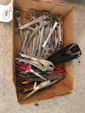 Vise grips, wrenches, misc. tools