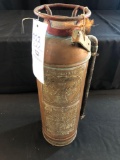 Antique Brass Elkhart Fire extinguisher