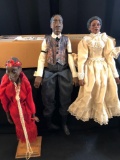 Daddy Long Legs dolls, lucky the gambler, Babe Bouchard, Esther limited edition