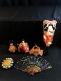 Oriental Dolls and Fans