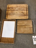 Cutting boards, wood tray