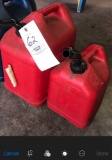 (2) Red Gas Cans