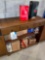 Cabinet with Christmas decor/figurines