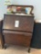 Antique drop front secretary w/ beveled mirror