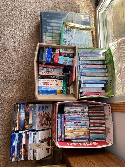 DVD and vhs tapes