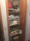 Bedding, contents closet