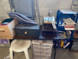 Table, tool box, misc