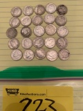 (25) Roosevelt silver dimes