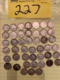 (45) Roosevelt silver dimes