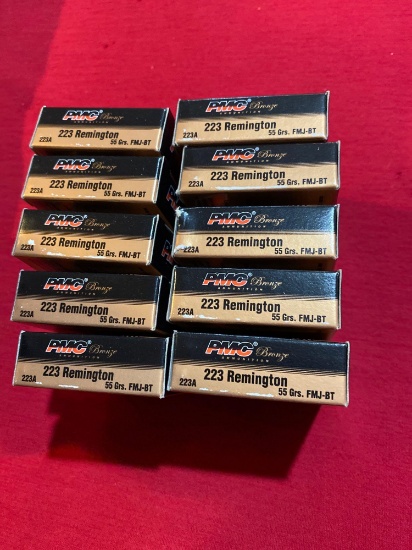 PMC 223 Remington 55gr FMJ-BT Bronze