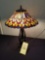 Modern lead glass style table lamp
