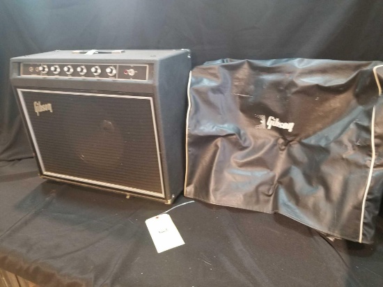 1970s Gibson model G40 80-watt amp with dust cover