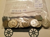 33 Kennedy 40% silver half dollars