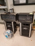 Peavey sound system, XR-600B mixer amp, 400 SC power module