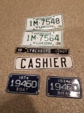 Motorcycle and boat license plates