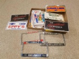 Modern license plates and advertising holders